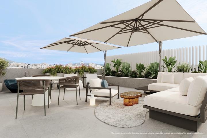 Wohnung im zweiten Stock mit großer Terrasse